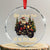Biker Santa Claus Crystal Glass Ornament Oh What Fun It Is To Ride Motorcycle Xmas Tree - Wonder Print Shop