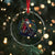 Biker Santa Claus Crystal Glass Ornament Riding Motorcycle Christmas - Wonder Print Shop