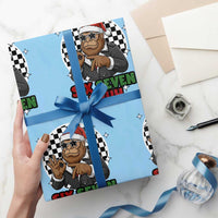Biker Santa Six Seven Bruh Wrapping Paper Roll Christmas Gift For Gen Z - Wonder Print Shop