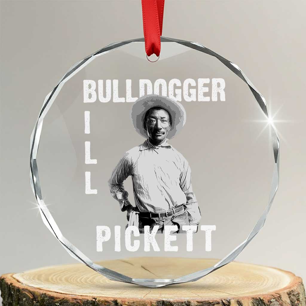 Bill Pickett Crystal Glass Ornament Bulldogger Black Cowboy Western Legend Vintage - Wonder Print Shop
