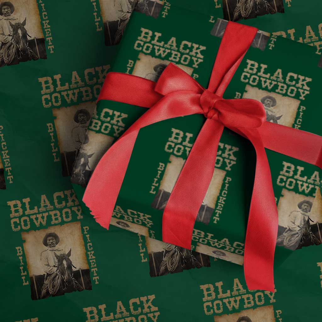 Bill Pickett Wrapping Paper Roll Black Cowboy Western Legend Vintage - Wonder Print Shop