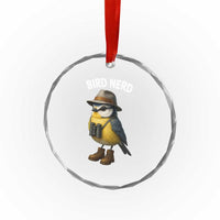 Bird Nerd Crystal Glass Ornament Funny Birding Bird Lover Watcher Twitcher TS10