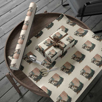 Bird Nerd Wrapping Paper Roll Funny Bird Watching Patriotic American Flag - Wonder Print Shop