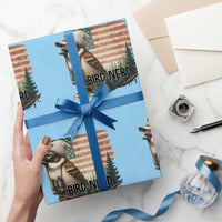 Bird Nerd Wrapping Paper Roll Funny Bird Watching Patriotic American Flag - Wonder Print Shop