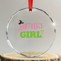 Birthday Girl Crystal Glass Ornament Witch Pink Green Toddler Baby 1st 2nd 3rd 4th 5th 6th 7th