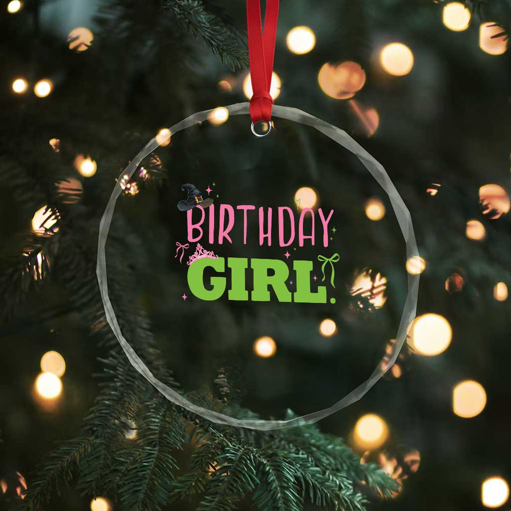 Birthday Girl Crystal Glass Ornament Witch Pink Green Toddler Baby 1st 2nd 3rd 4th 5th 6th 7th