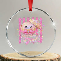Birthday Girl Cute Glitter Dumpling Crystal Glass Ornament Kawaii Food Squishy Summer Stripes