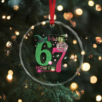 Birthday Girl I Was 6 Now I Am 7 Crystal Glass Ornament Gift For Alpha Kids - Wonder Print Shop