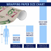 Birthday Girl I Was 6 Now I Am 7 Wrapping Paper Roll Gift For Alpha Kids - Wonder Print Shop