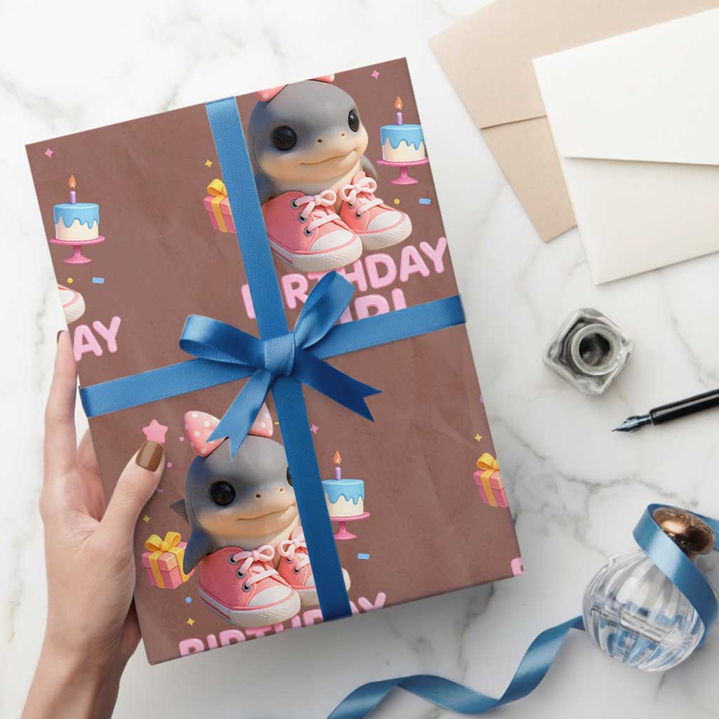 Birthday Girl Wrapping Paper Roll Italian Brainrot Meme Party Funny Las Tralaleritas - Wonder Print Shop