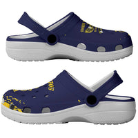 Bison Buffalo Soldiers Clogs Shoes American Heroes Blue Grunge Style - Wonder Print Shop