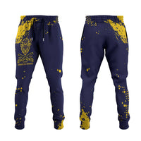 Bison Buffalo Soldiers Jogger Pants American Heroes Blue Grunge Style - Wonder Print Shop