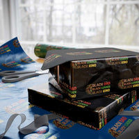 Black Affrican Melanin Wrapping Paper Roll Lion Father Day Dad Leader Black King - Wonder Print Shop