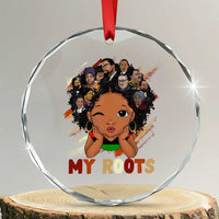 Black African Girl Crystal Glass Ornament Black History Month Juneteenth Gift Afro Empowerment - Wonder Print Shop