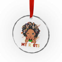 Black African Girl Crystal Glass Ornament Black History Month Juneteenth Gift Afro Empowerment - Wonder Print Shop