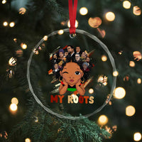 Black African Girl Crystal Glass Ornament Black History Month Juneteenth Gift Afro Empowerment - Wonder Print Shop