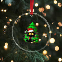 Black Cat Christmas Crystal Glass Ornament It's Fine I'm Fine Everthing Is Fine Funny Xmas TS02