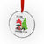 Black Cat Christmas Crystal Glass Ornament It's Fine I'm Fine Everything Is Fine TS02