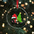 Black Cat Christmas Crystal Glass Ornament It's Fine I'm Fine Everything Is Fine TS02