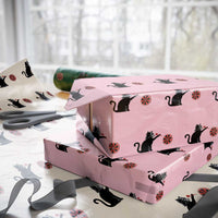 Black Cat Lord Darts Player Wrapping Paper Roll Funny Space Scifi Dartist Gift - Wonder Print Shop