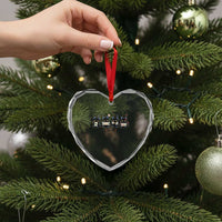 Black Cat Mahjong Lover Cute Graphic Heart Crystal Glass Ornament