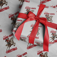 Black Cowboy Santa Christmas Wrapping Paper Roll African American Western - Wonder Print Shop