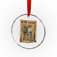 Black Cowboys Crystal Glass Ornament Vintage African American Western Black History - Wonder Print Shop