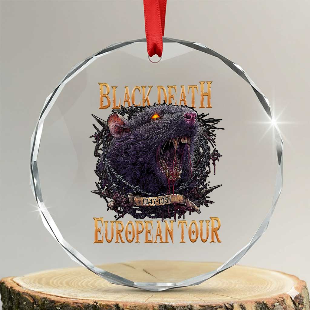 Black Death European Tour Crystal Glass Ornament Plague Rat Medieval History Alternative Art - Wonder Print Shop