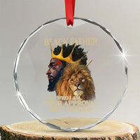 Black Father Crystal Glass Ornament I Am Who I Am Your Approval Isn't Needed African American Dad