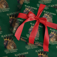 Black Father Wrapping Paper Roll I Am Who I Am Your Approval Isn't Needed African American Dad