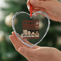 Black Female Empowerment Heart Crystal Glass Ornament Wanted Well Behaved Women Seldom Make History - Wonder Print Shop