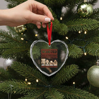 Black Female Empowerment Heart Crystal Glass Ornament Wanted Well Behaved Women Seldom Make History - Wonder Print Shop