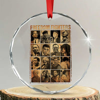 Black Freedom Fighters Crystal Glass Ornament Huey P. Newton Bobby Seale Black History Month Juneteenth - Wonder Print Shop
