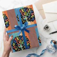 Black Girl Magic Pride Wrapping Paper Roll Unapologetically Dope Retro Sunset - Wonder Print Shop