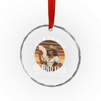 Black History African Melanin Cowgirl Crystal Glass Ornament Country Girls African American Western Tribute