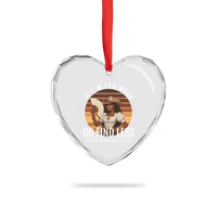 Black History African Melanin Cowgirl Heart Crystal Glass Ornament Country Girls African American Western Tribute