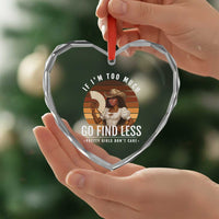 Black History African Melanin Cowgirl Heart Crystal Glass Ornament Country Girls African American Western Tribute