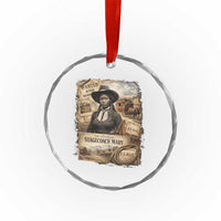 Black History Black Cowgirl Crystal Glass Ornament Western Rodeo African American Melanin Texas Women