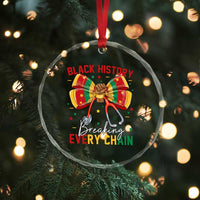 Black History Breaking Every Chain Crystal Glass Ornament Gift For Black Nurse - Wonder Print Shop