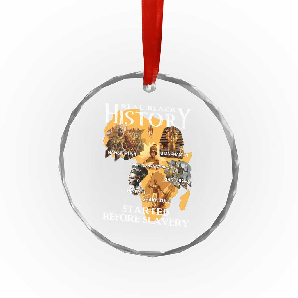 Black History Crystal Glass Ornament Didnt Start With Slavery - Wonder Print Shop