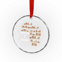 Black History Education Is Freedom Crystal Glass Ornament African Roots Africa Map - Wonder Print Shop