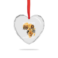 Black History Heart Crystal Glass Ornament Didnt Start With Slavery - Wonder Print Shop