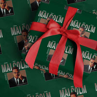 Black History Hero Malcolm X Wrapping Paper Roll Stumbling Is Not Falling TS12