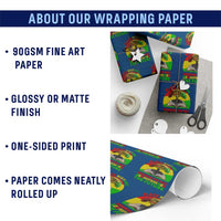 Black History Honoring The Past Inspiring The Future Wrapping Paper Roll African American Pride - Wonder Print Shop