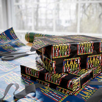 Black History is American History Wrapping Paper Roll Patriotic African Pride