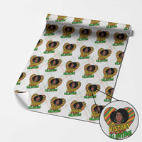 Black History Is My Valentine Wrapping Paper Roll Gift For Black Women - Wonder Print Shop