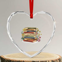 Black History Leaders Book Heart Crystal Glass Ornament African American Teachers - Wonder Print Shop