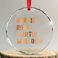Black History Leaders Crystal Glass Ornament Harriet Rosa Martin Malcolm - Wonder Print Shop