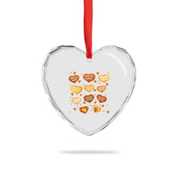 Black History Leaders Heart Crystal Glass Ornament African American Teachers Pride - Wonder Print Shop