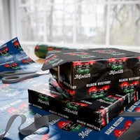Black History Leaders Wrapping Paper Roll African American Milestones Map Civil Right - Wonder Print Shop